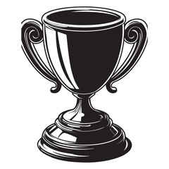 Award trophy cup silhouette icon vector design, Trophy cup icon vector