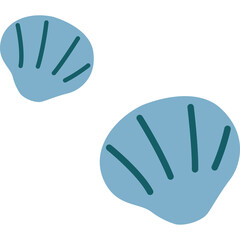 seashells element illustration