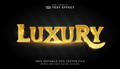 3D Luxury text effect - Editable text effect