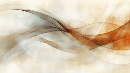Gentle overlapping elliptical shapes creating abstract flow on cream background