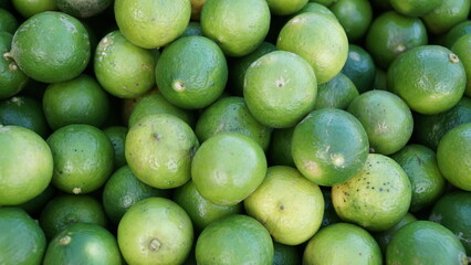 Green or greenish yellow limes have a sour and fresh taste.
