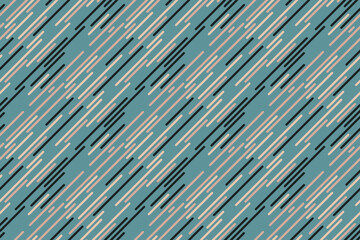 Dynamic diagonal lines in muted teal, beige, and black create a modern, abstract pattern.