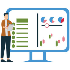 Marketer Analyzing Campaign Performance