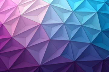 Obraz premium Abstract seamless geometric pattern with a futuristic pink crystal polygon design