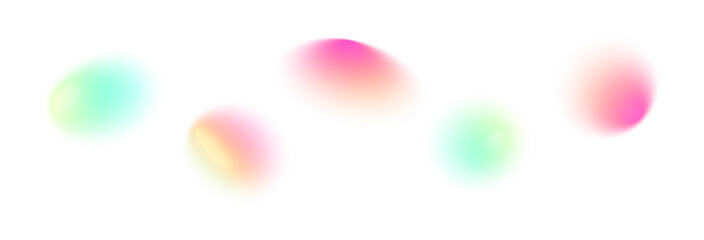 Fototapeta na wymiar Soft gradient background with abstract blur effect, blue and green color transition, grainy watercolor texture, fluid neon mesh design. Flat vector illustration isolated on white background.