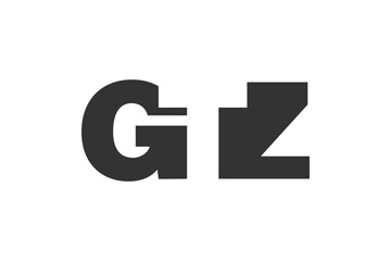 GTZ logo design. Initial letter G T Z bold font style for tech startups, consulting, corporate branding. Creative company name, headlines typography identity, trendy logotype.