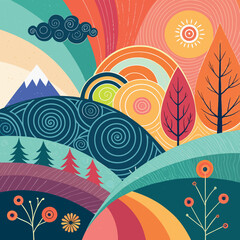 abstract floral background . premium design