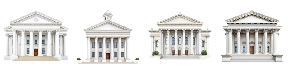 Obraz premium Classic historical government buildings with neoclassical architecture