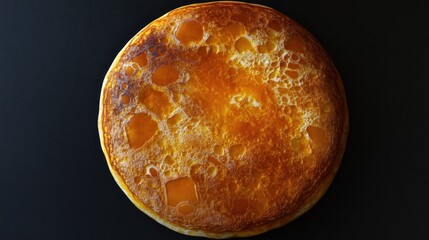 Golden, circular, crispy pastry