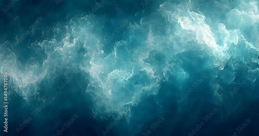 Poster teal blue gradient background with noise texture. suitable for web header banner poster design.