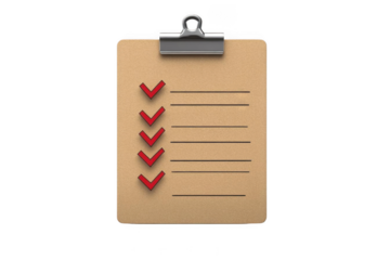 Task Complete, Checklist on Clip Board for Productivity and Organization