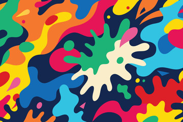 vector colorful wallpaper art Abstract Hand Drawing Spray Paint Brush, pop art background