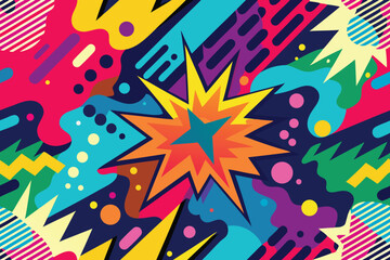 abstract vector colorful pattern pop art background wallpaper art, Abstract Hand Drawing Spray Paint Brush