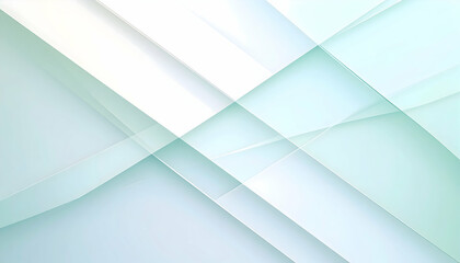 Fototapeta premium Abstract Geometric Background with Pastel Blue and Green Shapes
