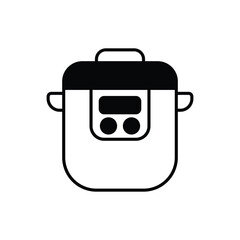 Electric Pressure Cooker Vector icon