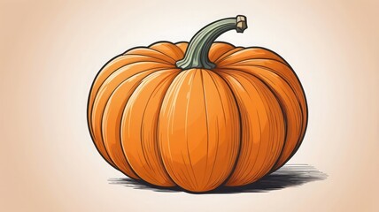 Pumpkin with Soft Pencil Shading