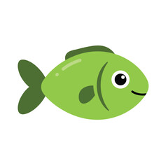  Fish Flat vector illustration