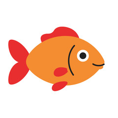  Fish Flat vector illustration