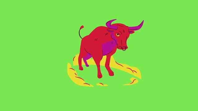 bull with horns