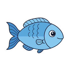  Fish Flat vector illustration