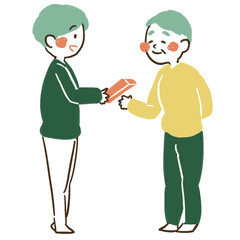 父の日_お父さんからおじいちゃんへ