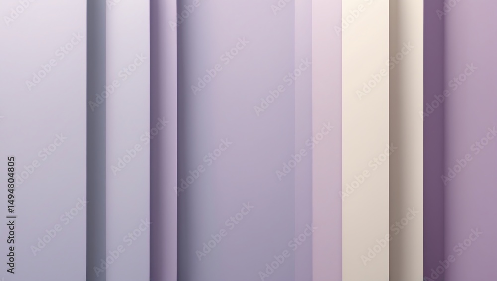 Poster abstract vertical panel array with light and shadow in pastel colors