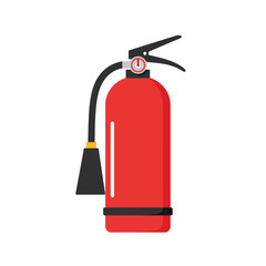 Red Fire Extinguisher Safety Equipment Illustration