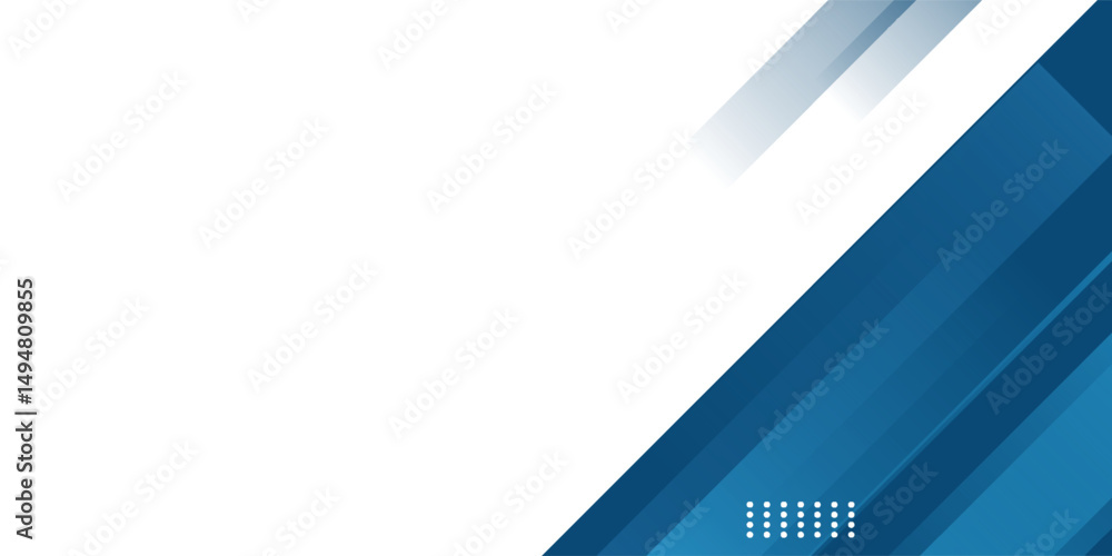 Wall mural blue abstract background with white color. abstract blue background with square shapes. modern simpl