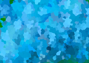 タイルで描いた紫陽花のイメージ背景