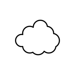 Cloud weather sign, Cloud icon. Nature cloud bubble elements. Stock vector