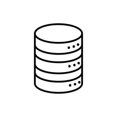 Data Icon, Database, data storage, server symbol. Vector illustration.