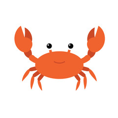 Cute Cartoon Crab Illustration