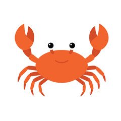 Cute Cartoon Crab Illustration