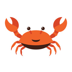Cute Cartoon Crab Illustration