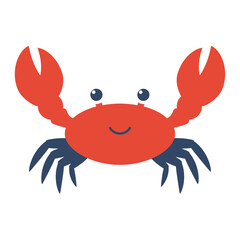 Cute Cartoon Crab Illustration
