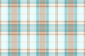 Screen seamless check vector, purchase fabric tartan background. Father pattern plaid texture textile in light and white colors.