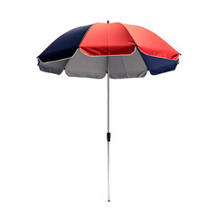 Modern Compact Beach Umbrella with a Dynamic Design Isolated on Transparent Background