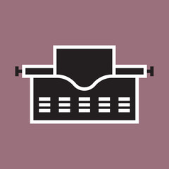 Typewriter icon design