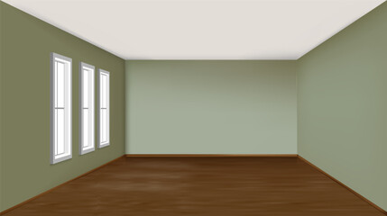 Interior design room minimal  for decoration