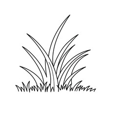 Black and White Grass Illustration