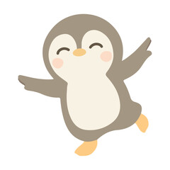 Illustration of Penguin Dance Cartoon