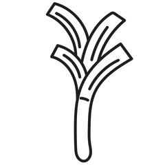 Vegetable Line Icon Set