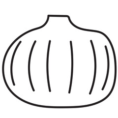 Vegetable Line Icon Set