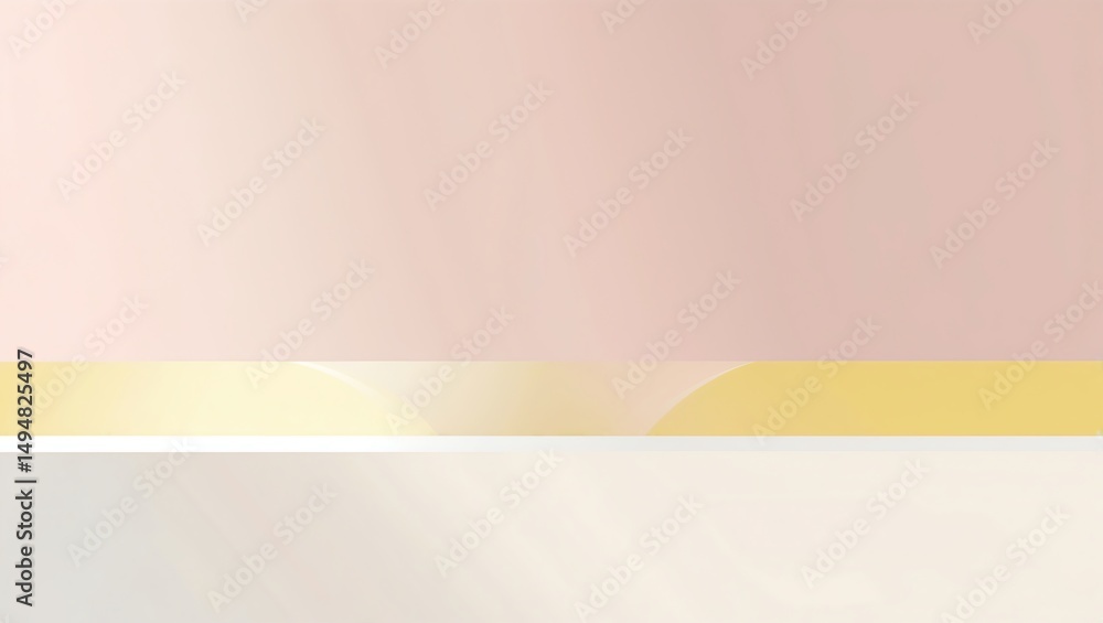 Poster simple podium scene with pink and gold backdrop for product display