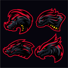 Inferno dragon e sports logo