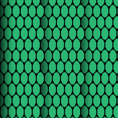 Seamless Islamic Geometric Pattern in Green – Moroccan Tile Background Design