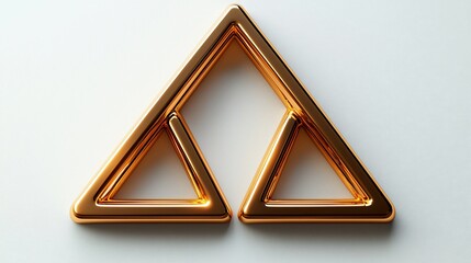 Gold triangle design