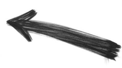 grunge arrow pointing left