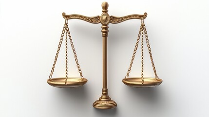 Golden scales of justice