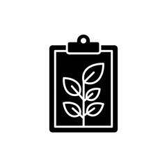 Clipboard with Growing Leaves Representing Sustainable Task Management